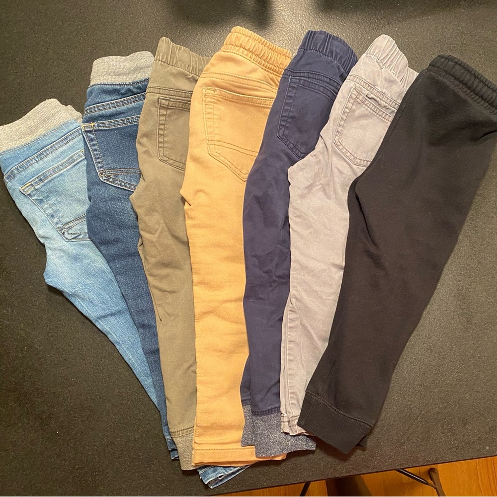 Cat & Jack Boys Pants Bundle Pack of 7- Size 3T